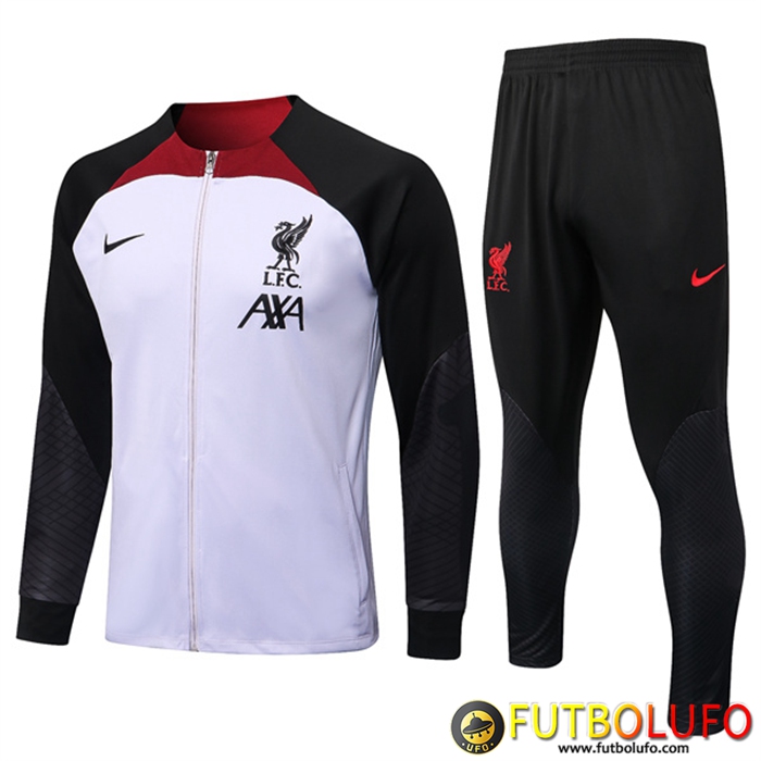 Chandal Equipos De Futbol - Chaqueta FC Liverpool Negro/Blanco 2022/2023
