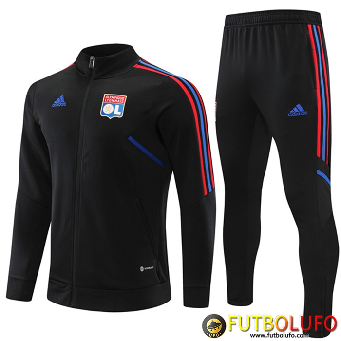 Chandal Equipos De Futbol - Chaqueta Lyon Negro 2022/2023