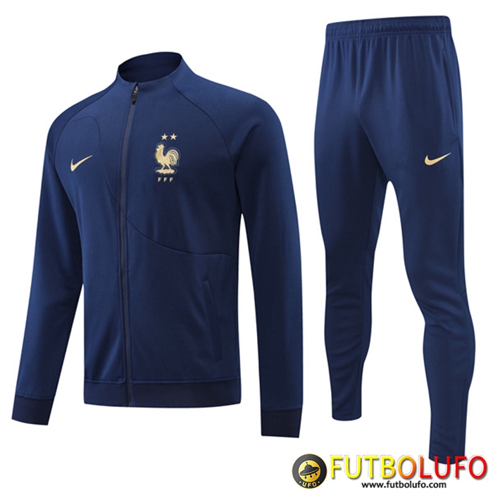 Chandal Equipos De Futbol - Chaqueta Francia Azul marino 2022/2023