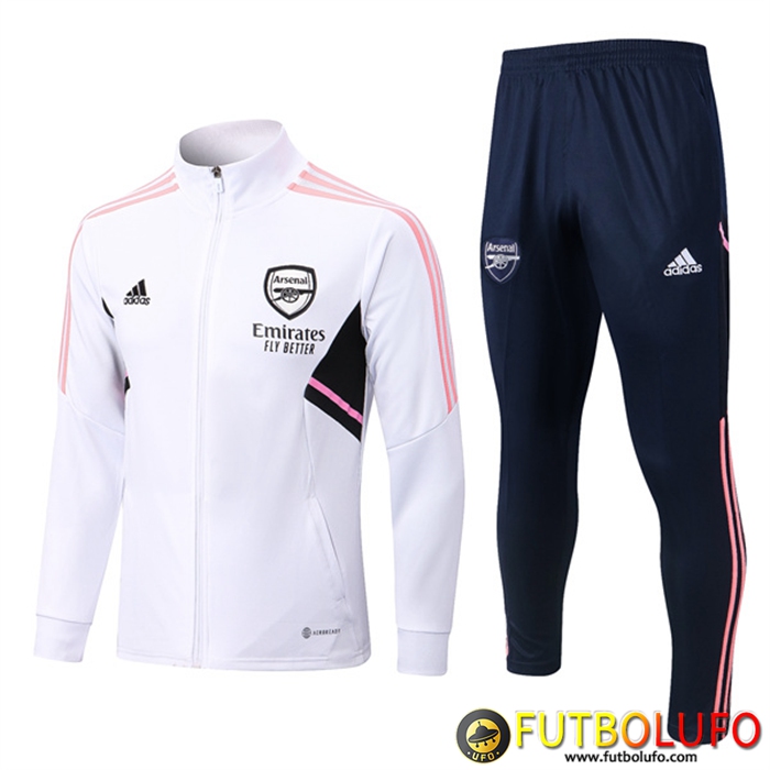 Chandal Equipos De Futbol - Chaqueta Arsenal Blanco 2022/2023