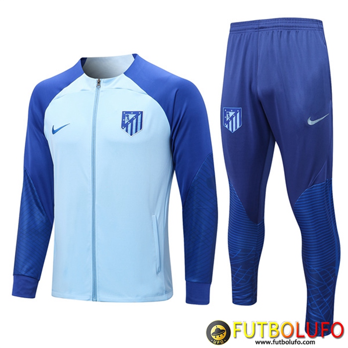Chandal Equipos De Futbol - Chaqueta Atletico Madrid Azul Claro 2022/2023