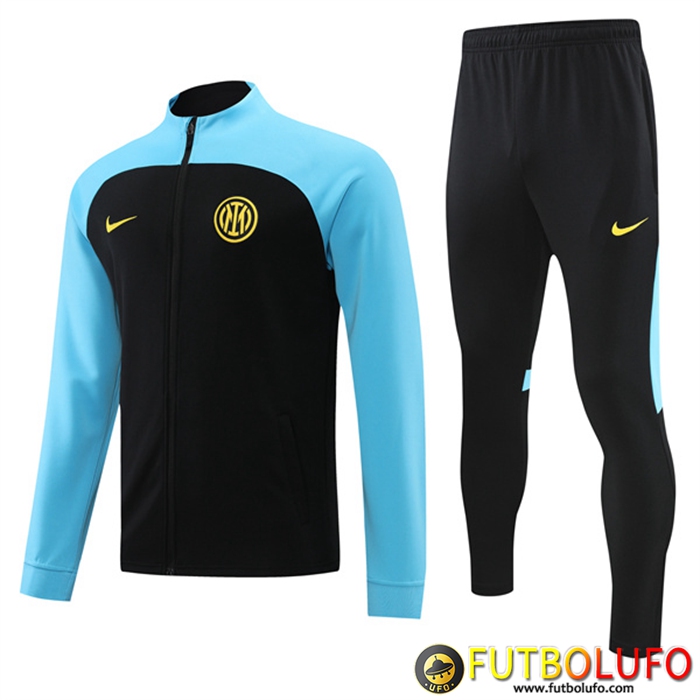 Chandal Equipos De Futbol - Chaqueta Inter Milan Negro/Azul 2022/2023