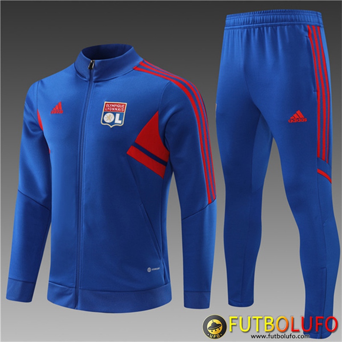 Chandal Equipos De Futbol - Chaqueta Lyon Ninos Azul 2022/2023