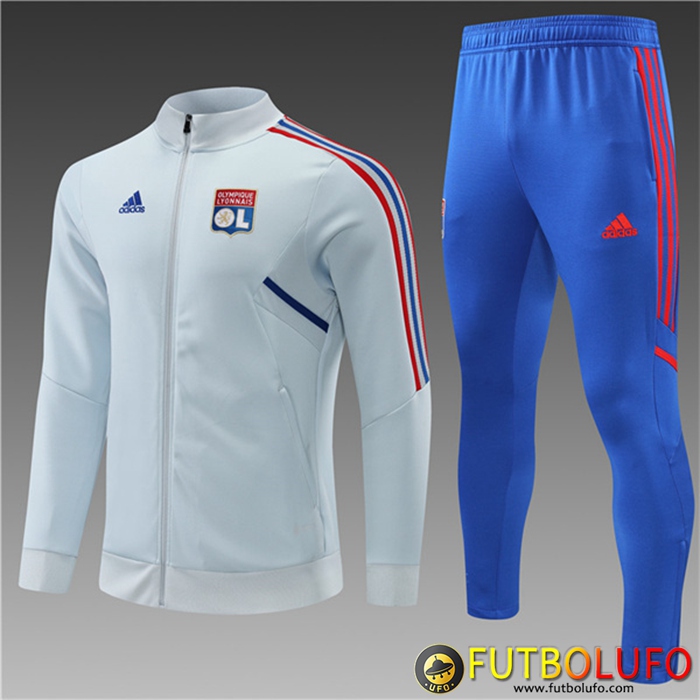 Chandal Equipos De Futbol - Chaqueta Lyon Ninos Gris 2022/2023