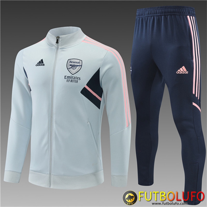 Chandal Equipos De Futbol - Chaqueta Arsenal Ninos Gris 2022/2023