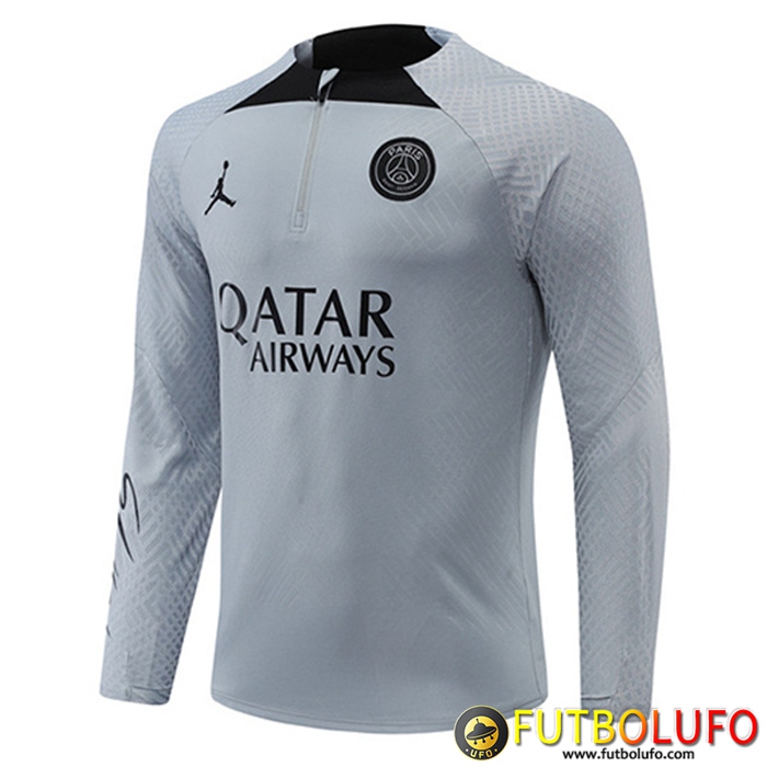Sudadera De Entrenamiento Jordan PSG Gris 2022/2023