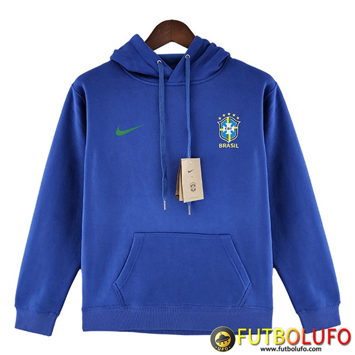 Sudadera De Entrenamiento Con Capucha Brasil Azul 2022/2023