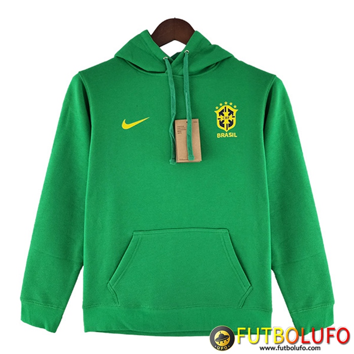 Sudadera De Entrenamiento Con Capucha Brasil Verde 2022/2023