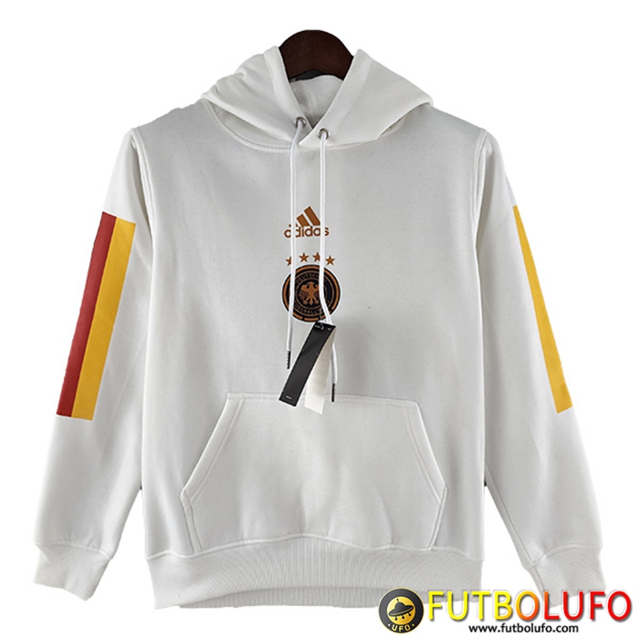 Sudadera De Entrenamiento Con Capucha Alemania Blanco 2022/2023
