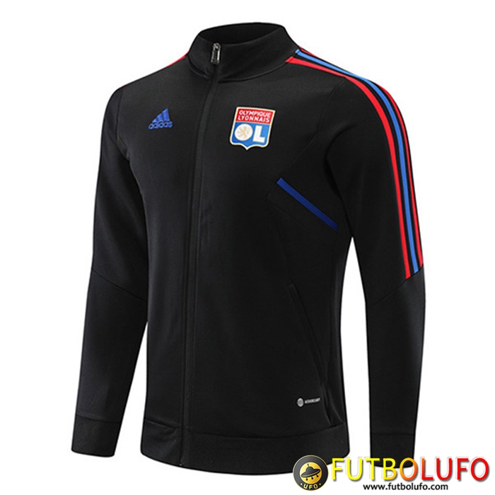 Chaquetas Futbol Lyon Negro 2022/2023