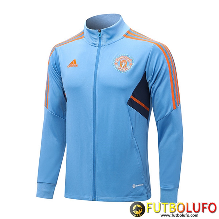 Chaquetas Futbol Manchester United Azul Claro 2022/2023