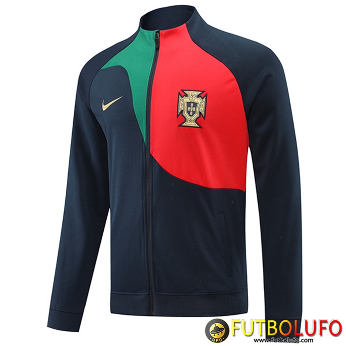 Chaquetas Futbol Portugal Negro/Rojo 2022/2023