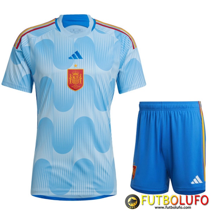 Camisetas De Futbol España Segunda + Cortos Copa Del Mundo 2022