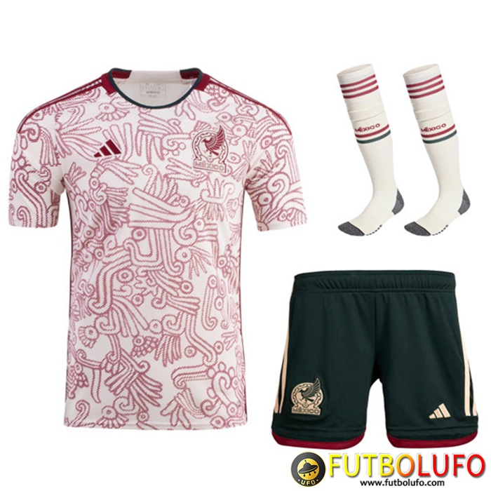 Camisetas De Futbol México Segunda (Cortos + Calcetines) Copa Del Mundo 2022