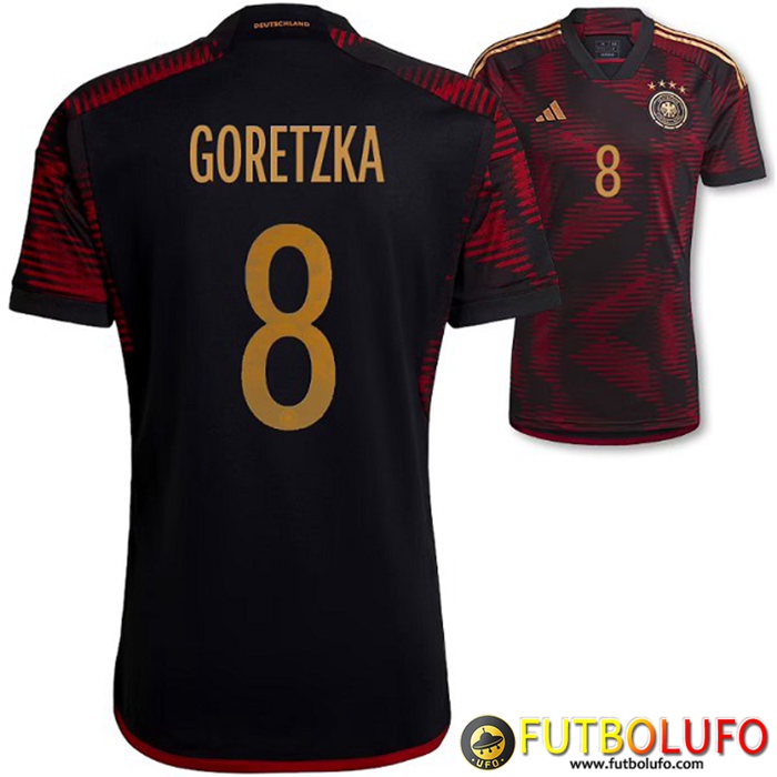 Camisetas De Futbol Alemania (GORETZKA #8）Copa Del Mundo 2022 Segunda