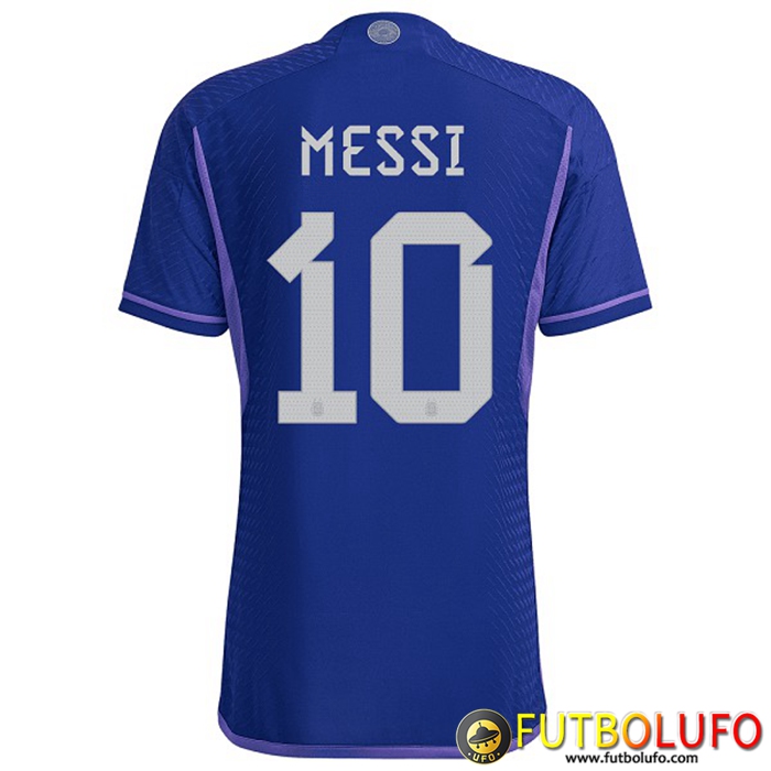 Camisetas De Futbol Argentina (MESSI #10）Copa Del Mundo 2022 Segunda