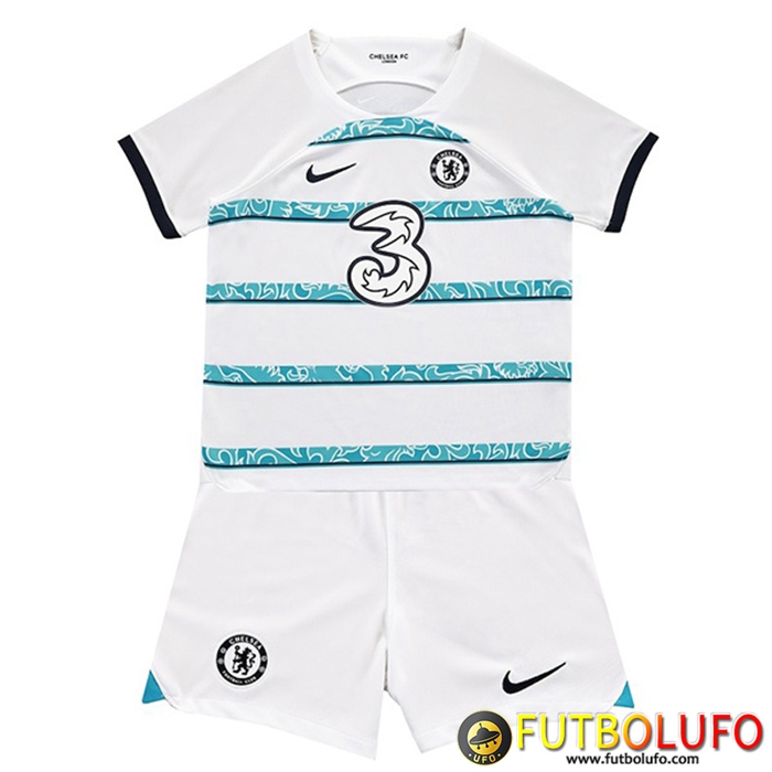 Nueva Camisetas De Futbol FC Chelsea Ninos Segunda 2022/2023
