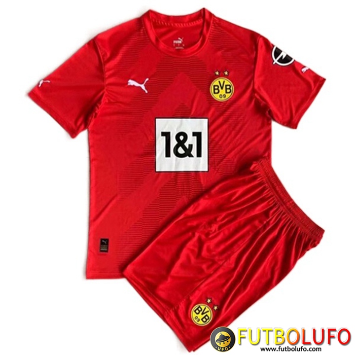 Nueva Camisetas De Futbol Dortmund Ninos Portero Rojo 2022/2023