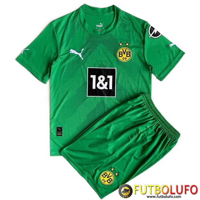 Nueva Camisetas De Futbol Dortmund Ninos Portero Verde 2022/2023