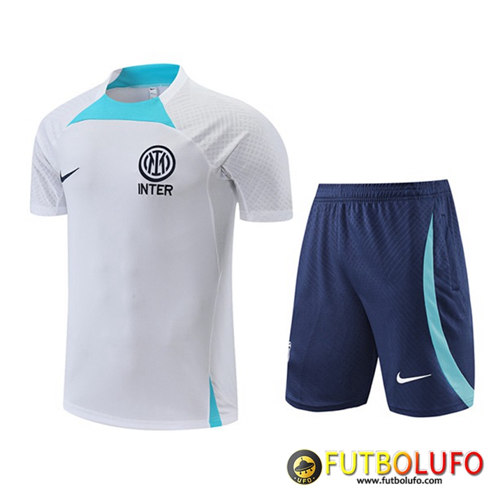 Camiseta Entrenamiento + Cortos Inter Milan Blanco 2022/2023