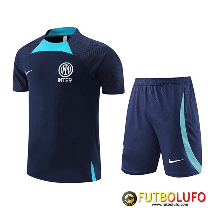 Camiseta Entrenamiento + Cortos Inter Milan Azul Marinos 2022/2023