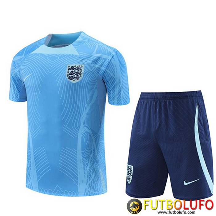 Camiseta Entrenamiento + Cortos Inglaterra Azul Claro 2022/2023
