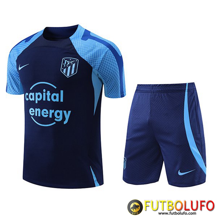 Camiseta Entrenamiento + Cortos Atletico Madrid Azul Marino 2022/2023