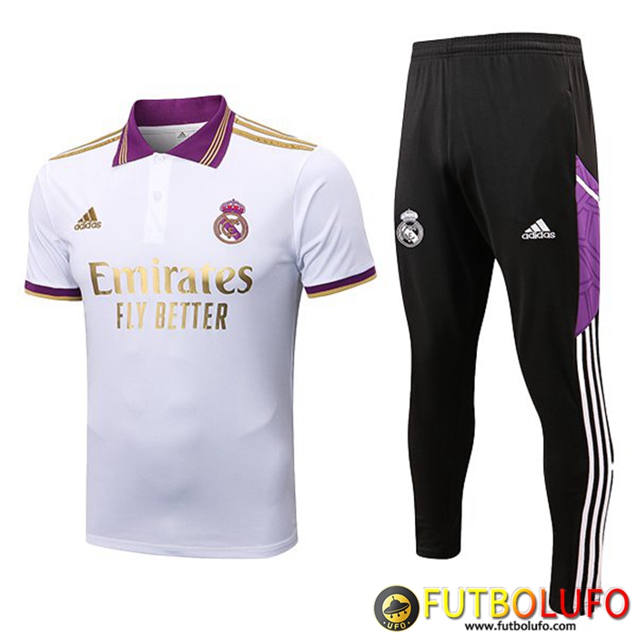 Camiseta Polo Real Madrid + Pantalones Blanco 2022/2023