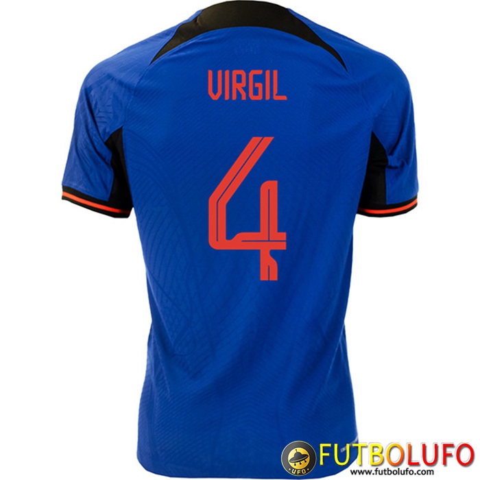 Camiseta Nacional Países Bajos (VIRGIL #4) 2022/2023 Segunda