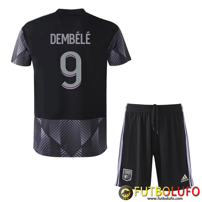 Camisetas De Futbol Lyon (DEMBÉLÉ #9) Ninos Tercera 2022/2023
