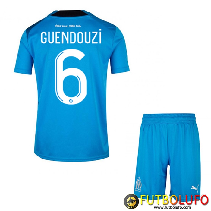 Camisetas De Futbol Marsella (GUENDOUZI #6) Ninos Tercera 2022/2023