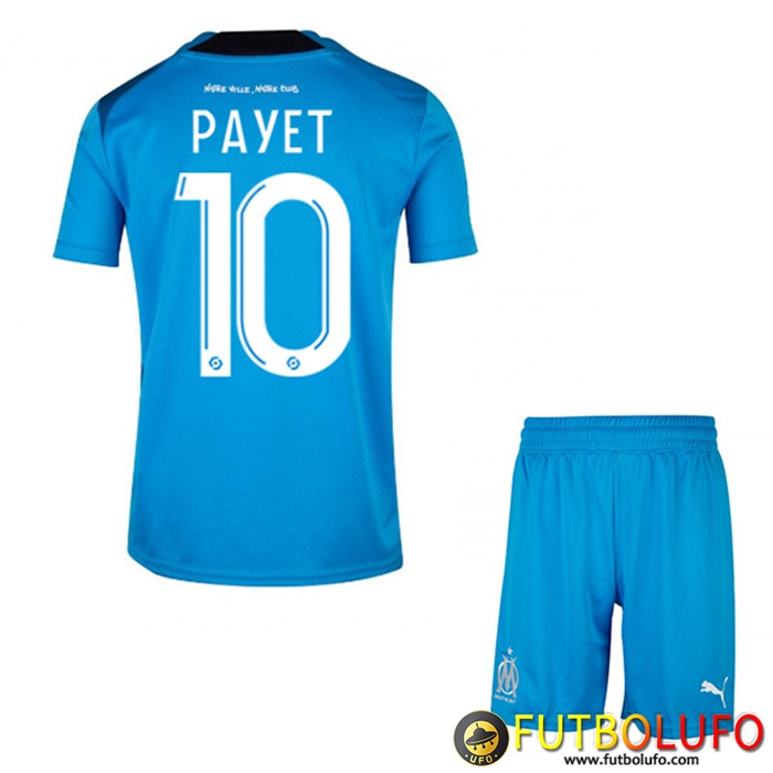 Camisetas De Futbol Marsella (PAYET #10) Ninos Tercera 2022/2023