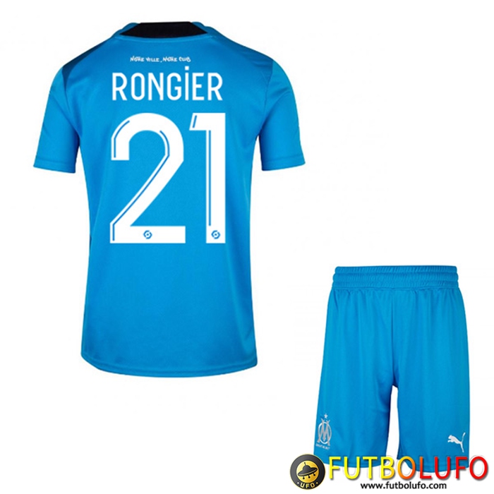 Camisetas De Futbol Marsella (RONGIER #21) Ninos Tercera 2022/2023