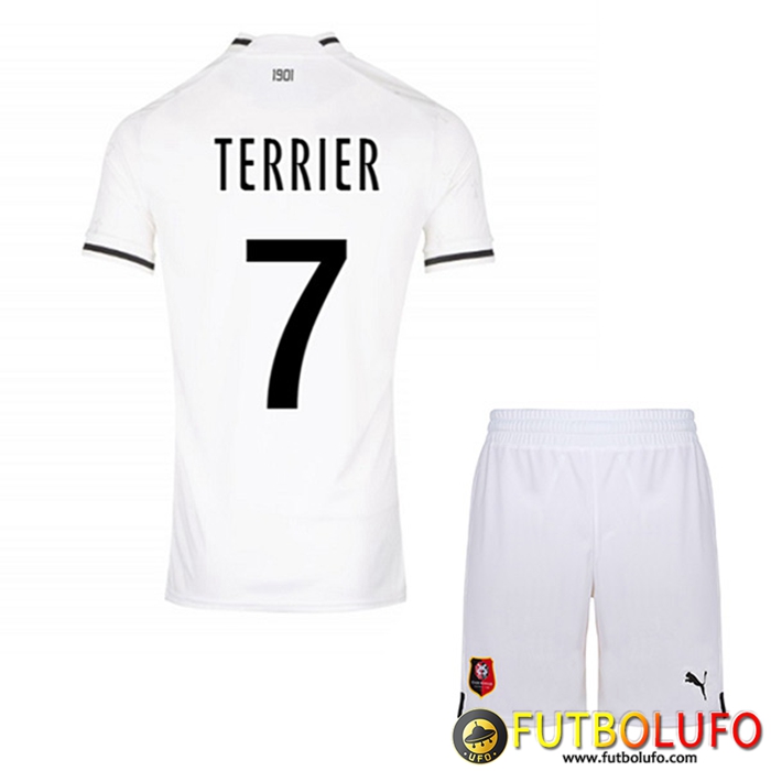 Camisetas De Futbol Stade Rennais (TERRIER #7) Ninos Segunda 2022/2023