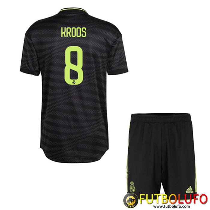 Camisetas De Futbol Real Madrid (KROOS #8) Ninos Tercera 2022/2023