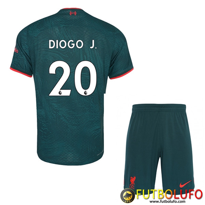 Camisetas De Futbol Liverpool (DIOGO J. #20) Ninos Tercera 2022/2023