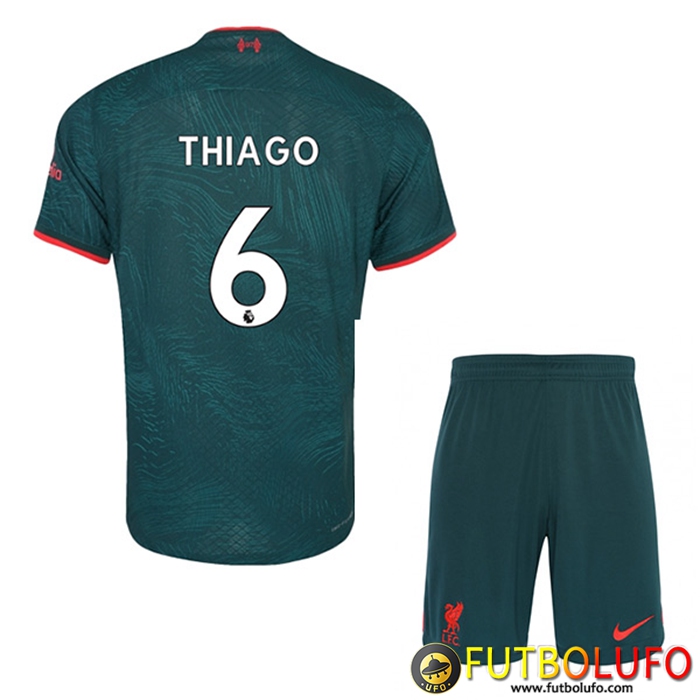 Camisetas De Futbol Liverpool (THIAGO #6) Ninos Tercera 2022/2023