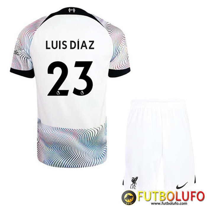 Camisetas De Futbol Liverpool (LUIS DIAZ #23) Ninos Segunda 2022/2023