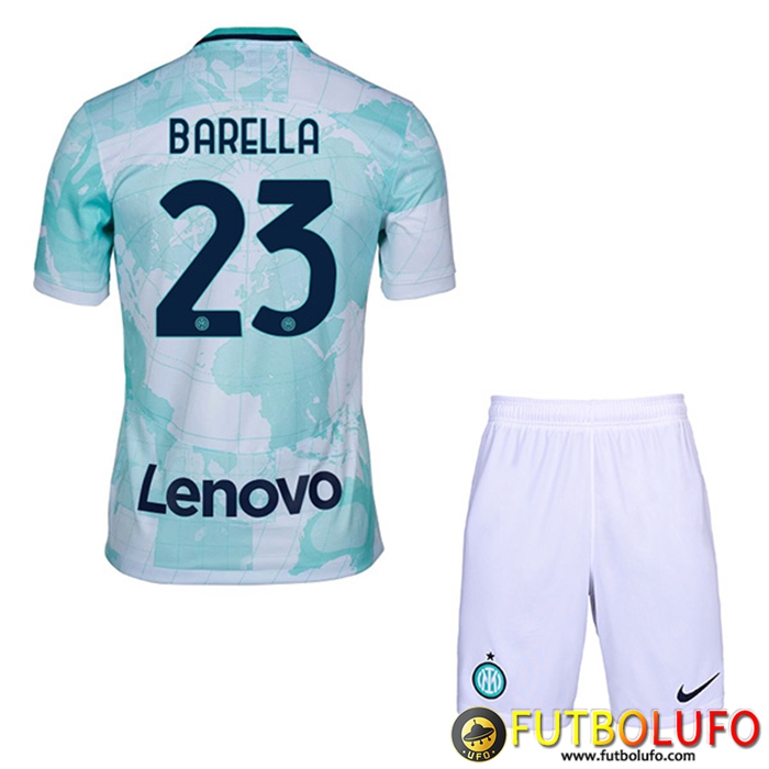 Camisetas De Futbol Inter Milan (BARELLA #23) Ninos Segunda 2022/2023