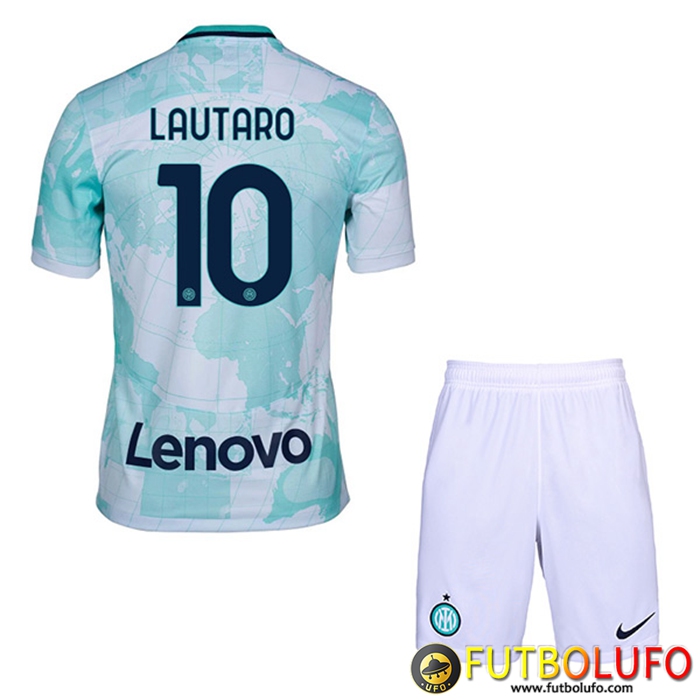 Camisetas De Futbol Inter Milan (LAUTARO #10) Ninos Segunda 2022/2023