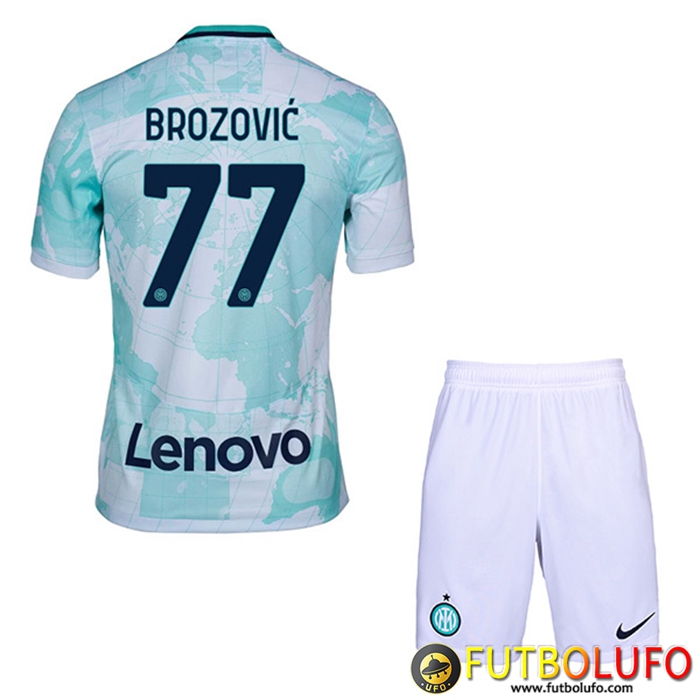 Camisetas De Futbol Inter Milan (BROZOVIĆ #77) Ninos Segunda 2022/2023