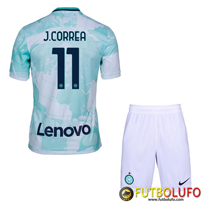 Camisetas De Futbol Inter Milan (J.CORREA #11) Ninos Segunda 2022/2023