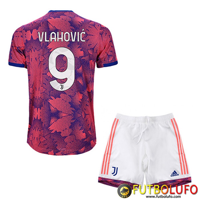 Camisetas De Futbol Juventus (VLAHOVIĆ #9) Ninos Tercera 2022/2023