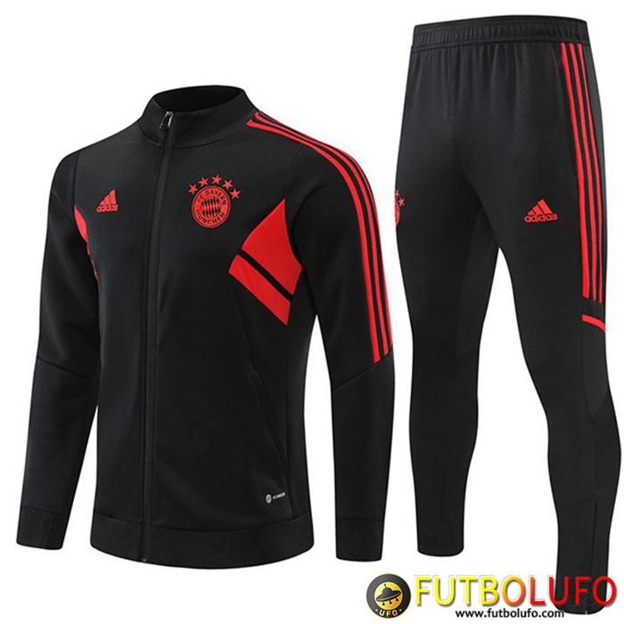 Chandal Equipos De Futbol - Chaqueta Bayern Munich Negro 2022/2023