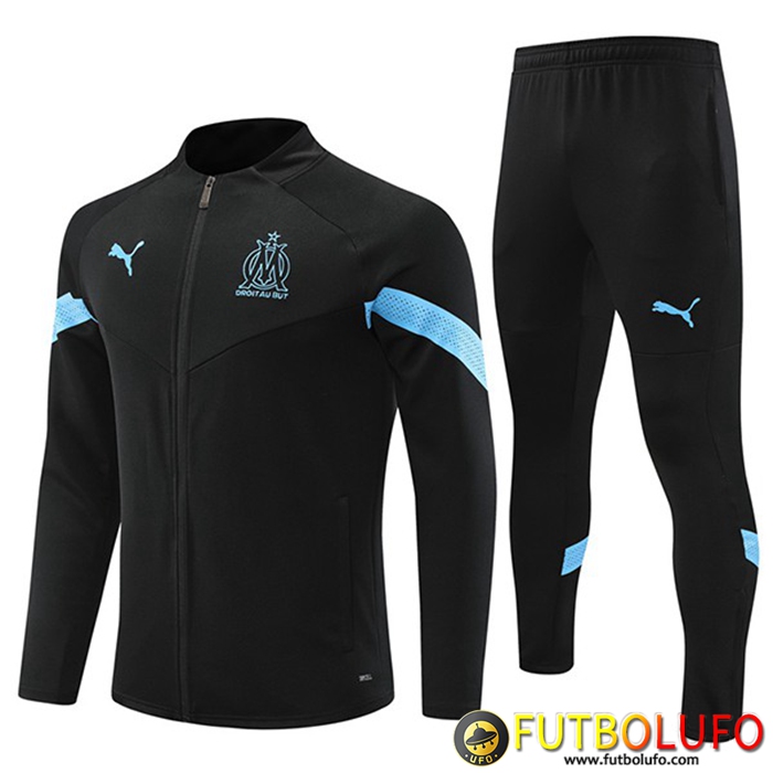 Chandal Equipos De Futbol - Chaqueta Marsella Negro 2022/2023