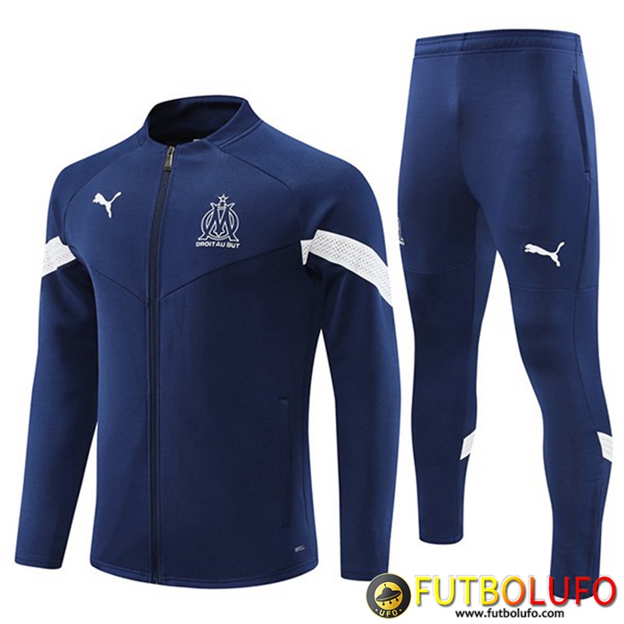 Chandal Equipos De Futbol - Chaqueta Marsella Azul Marinos 2022/2023