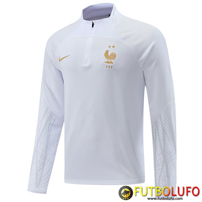 Sudadera De Entrenamiento Francia Blanco 2022/2023