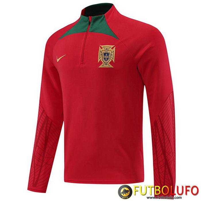 Sudadera De Entrenamiento Portugal Rojo 2022/2023