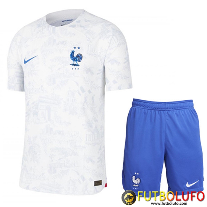 Camisetas Futbol Francia Segunda + Cortos Copa Del Mundo 2022