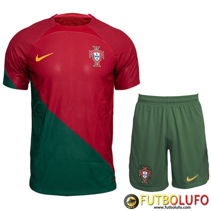 Camisetas Futbol Portugal Primera + Cortos Copa Del Mundo 2022